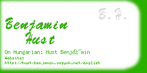 benjamin hust business card